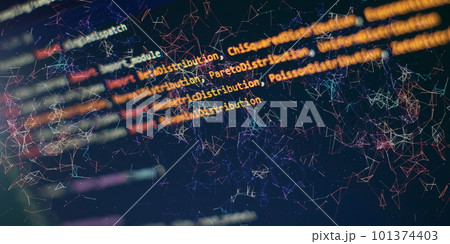 Programming code. Programming code on computer screen. Programming code. Programming code on computer screen. 101374403