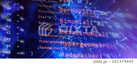 Closeup developing programming and coding technologies. Developer working on web sites codes in office. 101374445