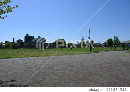 杉並区下高井戸にあるおおぞら公園広場の風景 101374512