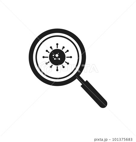Search Virus, Bacterium Icon. Editable Vector Symbol Illustration. 101375683