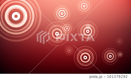 カラフルな背景に円が湧き出る 101376292
