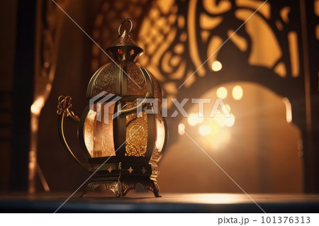 An antique Lantern with a candle inside adds a handmade and artisanal feel to the old-fashioned illuminated tabletop, perfect for a cabin or lodge in the countryside. Ai Generative An antique Lantern with a candle inside adds a handmade and artisanal feel to the old-fashioned illuminated tabletop, perfect for a cabin or lodge in the countryside. Ai Generative 101376313
