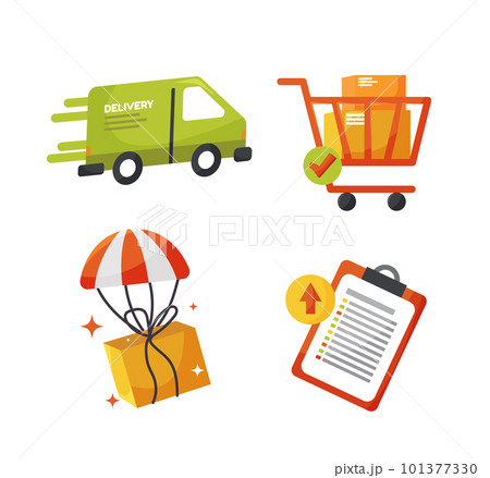 delivery icon elements for delivery concept vector illustration 101377330