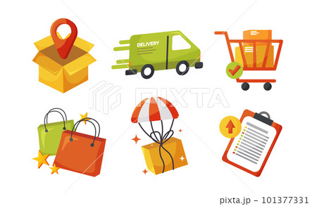 delivery icon elements for delivery concept vector illustration 101377331