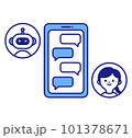 AIチャットボットとの会話 101378671