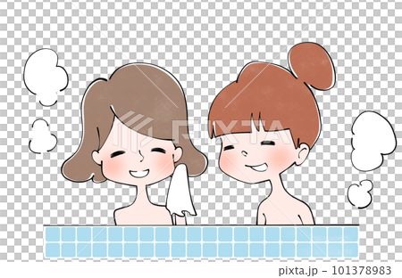 お風呂に入る女性 101378983