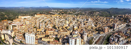 aerial city view aerial city view 101380917