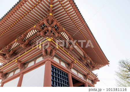 大阪・四天王寺の極楽門<西大門>(2023年4月4日撮影) 大阪・四天王寺の極楽門<西大門>(2023年4月4日撮影) 101381116