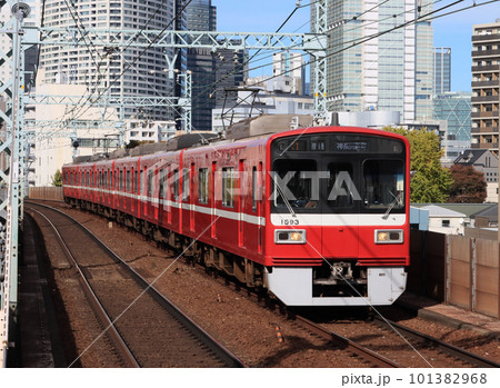 京浜急行 新馬場駅付近を走る1500系電車 京浜急行 新馬場駅付近を走る1500系電車 101382968