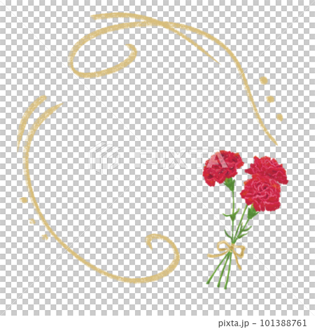 Red carnation frame Red carnation frame 101388761