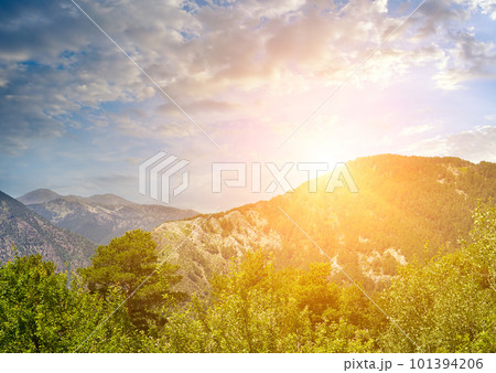 Mountains of southern Turkey (Taurus) and sunise. 101394206