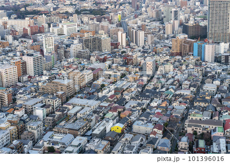 【東京都】恵比寿から見た東京都心の街並み 【東京都】恵比寿から見た東京都心の街並み 101396016