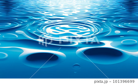 水面の背景イラスト「AI生成画像」 水面の背景イラスト「AI生成画像」 101396699