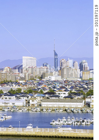 美しい福岡の都市風景 美しい福岡の都市風景 101397119