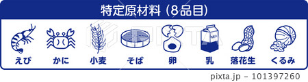 8大アレルゲン 食物アレルギー アレルギー アレルギー表示 8品 8大アレルゲン 食物アレルギー アレルギー アレルギー表示 8品 101397260