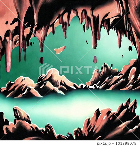 AI生成、洞窟 AI生成、洞窟 101398079