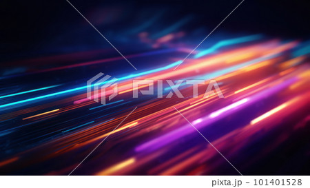 Abstract High Tech Background with Light Stream on Dark Abstract High Tech Background with Light Stream on Dark 101401528