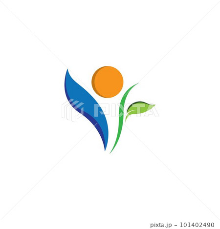 Wellnes symbol vector icon Wellnes symbol vector icon 101402490