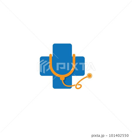 Medical cross vector icon 101402550