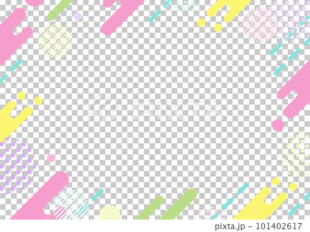 pink pop geometric pattern frame 101402617