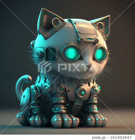 steampunk cat robot