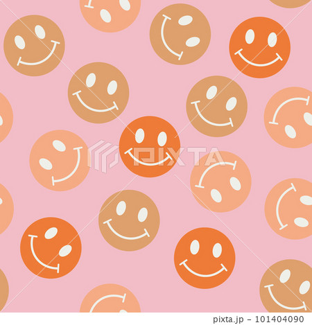 Cartoon seamless patterns with emoji for fashion, wallpapers, wrapping etc. 101404090