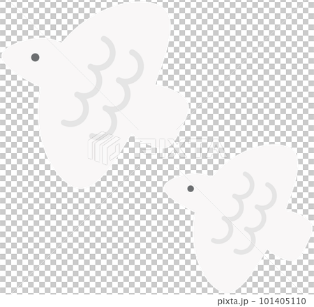 兩隻簡單可愛的白鳥插畫 兩隻簡單可愛的白鳥插畫 101405110