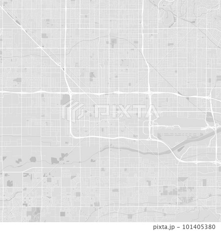 Urban city map of Phoenix, Arizona. Vector poster. Black grayscale black and white color. Road map image with roads, metropolitan city area view. Urban city map of Phoenix, Arizona. Vector poster. Black grayscale black and white color. Road map image with roads, metropolitan city area view. 101405380