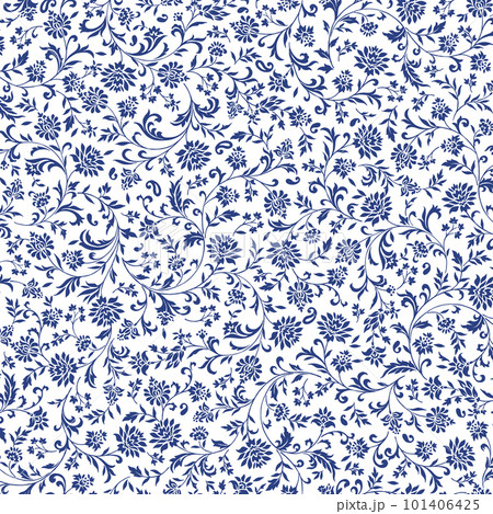 美しく使いやすいベクター更紗柄, 美しく使いやすいベクター更紗柄, 101406425