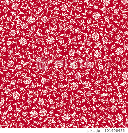 美しく使いやすいベクター更紗柄, 101406426