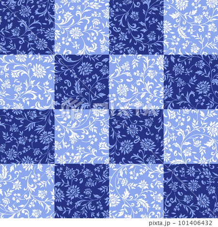 美しく使いやすいベクター更紗柄, 101406432