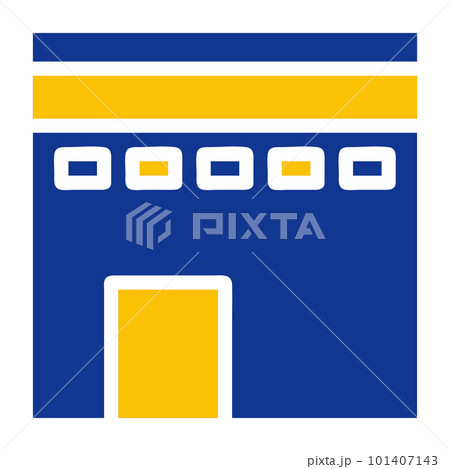 kaaba icon solid blue yellow colour ramadan symbol perfect. kaaba icon solid blue yellow colour ramadan symbol perfect. 101407143