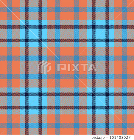 Plaid seamless pattern. Check fabric texture. Vector textile print. 101408027