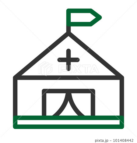 military icon duocolor grey green style illustration vector army element and symbol perfect. 101408442