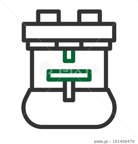 military icon duocolor grey green style illustration vector army element and symbol perfect. 101408470