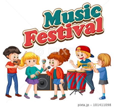 Music festival text banner design 101411098