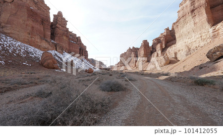 Grand Canyon Charyn. Orange cliffs and rocks Grand Canyon Charyn. Orange cliffs and rocks 101412055