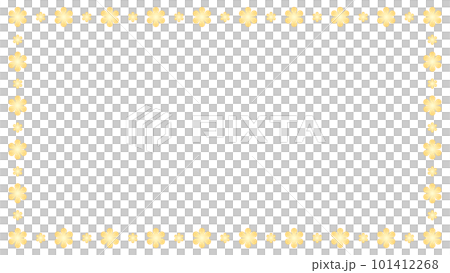 Yellow flower frame vector illustration material 16:9 Yellow flower frame vector illustration material 16:9 101412268