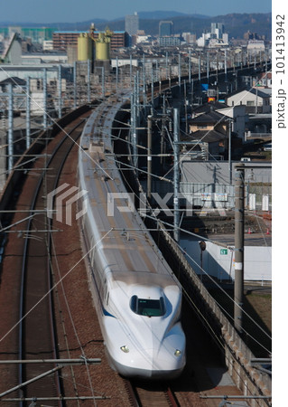 山陽新幹線を疾走するN700系新幹線_2023/3/19撮影 山陽新幹線を疾走するN700系新幹線_2023/3/19撮影 101413942