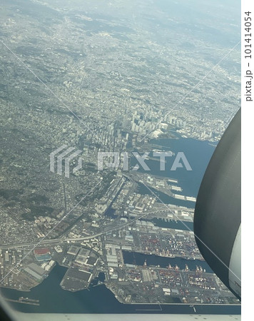 空から見た横浜港 空から見た横浜港 101414054