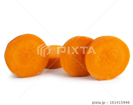 carrot isolated on white background. (clipping path) 101415946