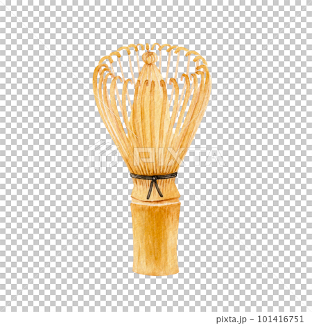 茶道の道具　茶筅　水彩 イラスト 101416751