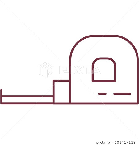 Measure tape icon vector flat meter ruler isolated 101417118
