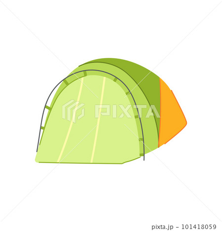 adventure tent camp cartoon vector illustration 101418059