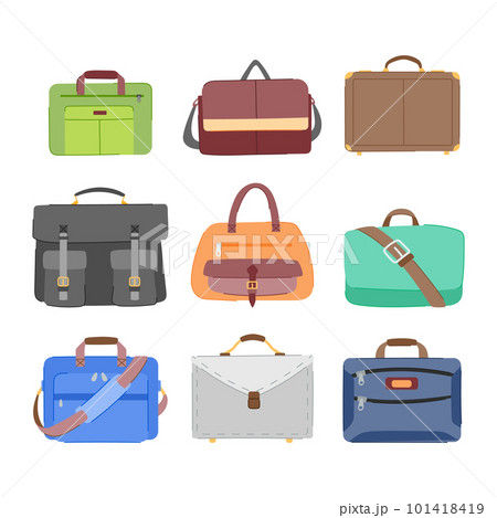 briefcase for men set cartoon vector illustration briefcase for men set cartoon vector illustration 101418419