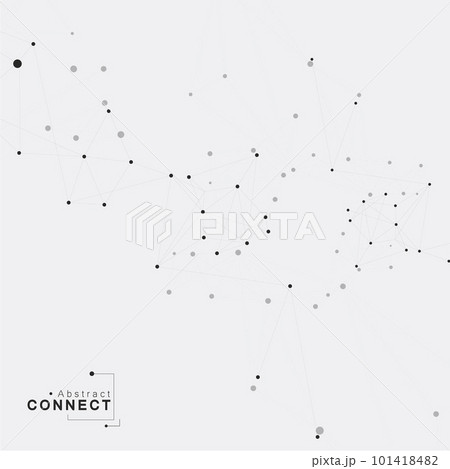 Biotechnology and medicine cell connect element. Modern connection structure. Vector science background. Molecules modern abstract design 101418482