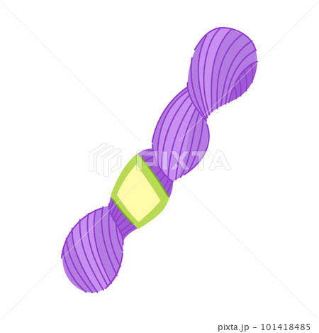 fabric yarn wool cartoon vector illustration 101418485