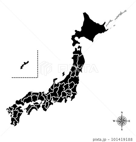 日本地図 101419188