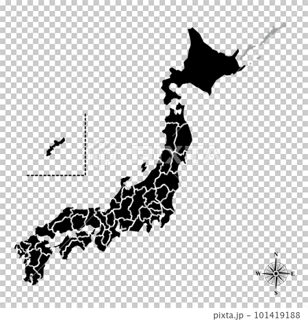 日本地図 101419188
