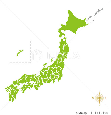 日本地図 101419190